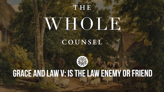 Grace and Law V: Is the Law Enemy or ...