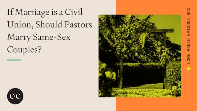 If Marriage is a Civil Union, Should ...