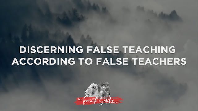 Discerning False Teaching According t...
