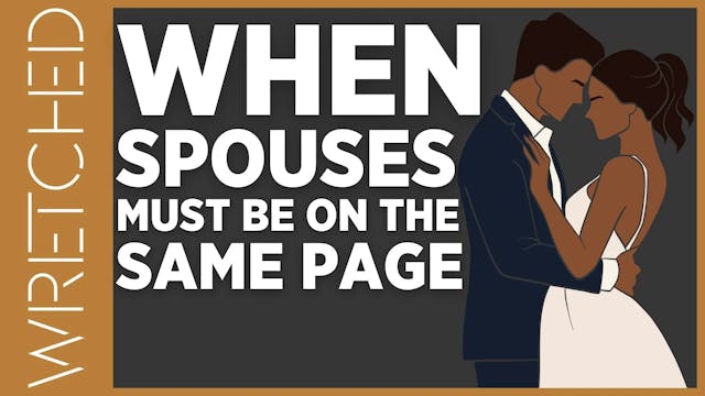 When Spouses Must be on the Same Page...