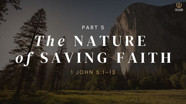 The Nature of Saving Faith (Part 5) -...
