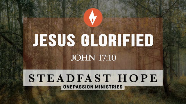 Jesus Glorified - Steadfast Hope - Dr...