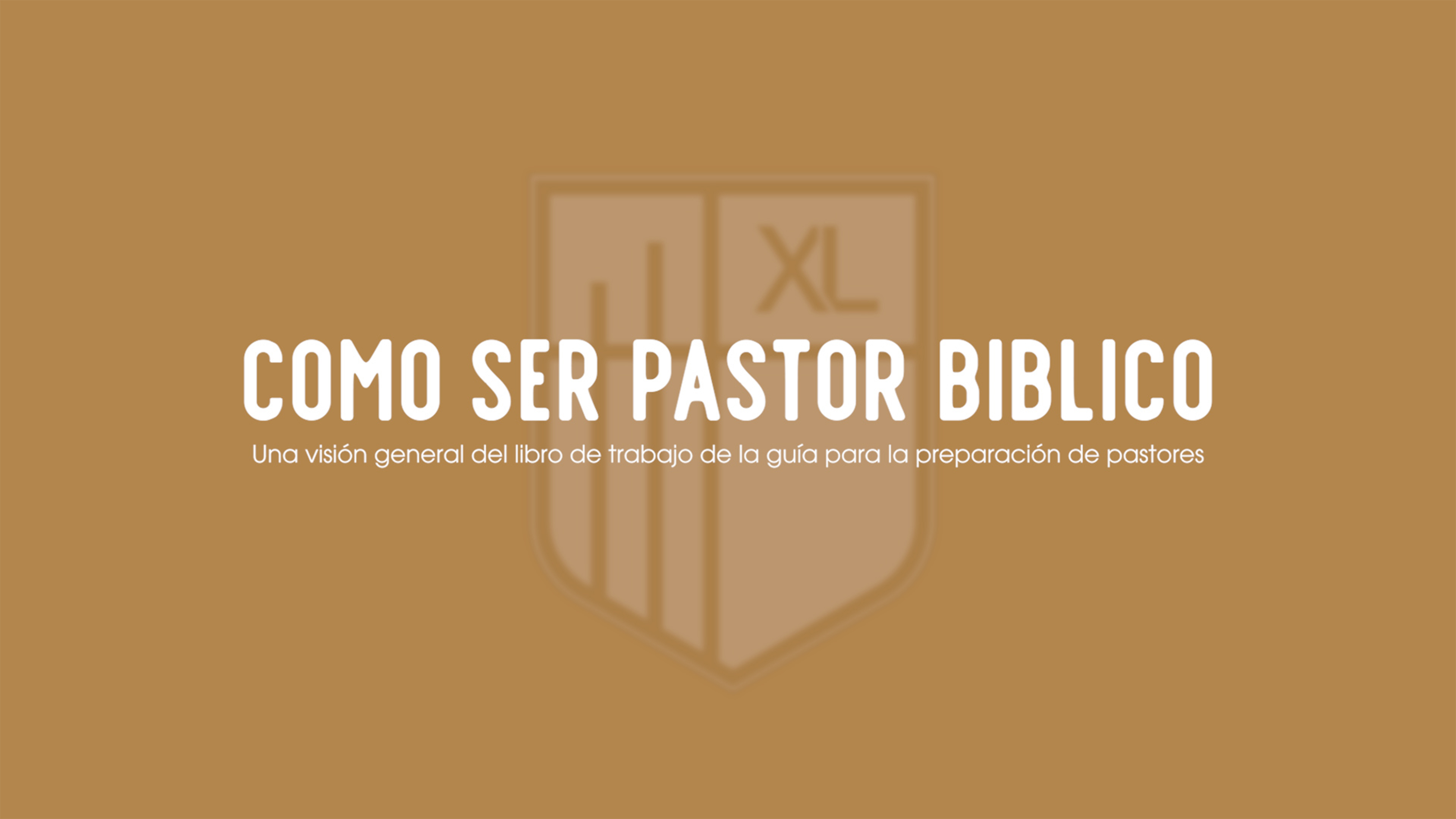 Como Ser Pastor Biblico - XL Ministries