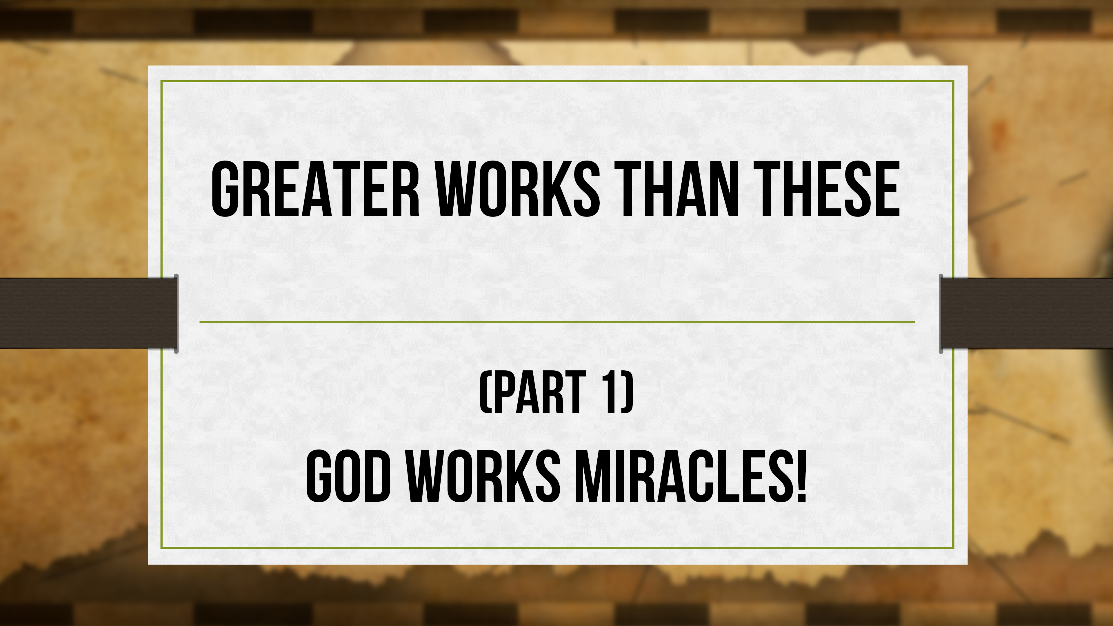 Greater Works than These (Part 1) – Critical Issues Commentary