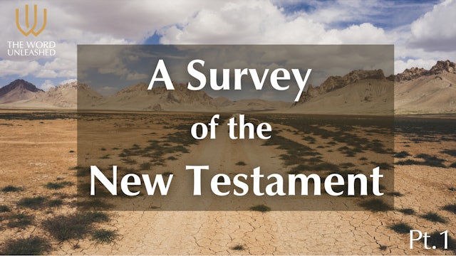 A Survey of the New Testament – Pt. 1 - The Word Unleashed