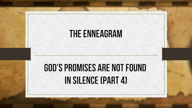 God’s Promises are Not Found in Silen...