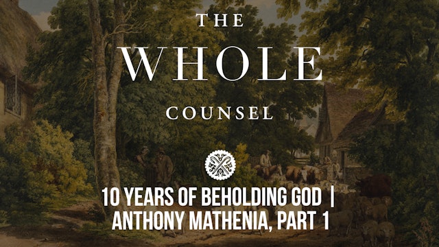 10 Years of Beholding God | Anthony Mathenia, Pt 1 - The Whole Counsel