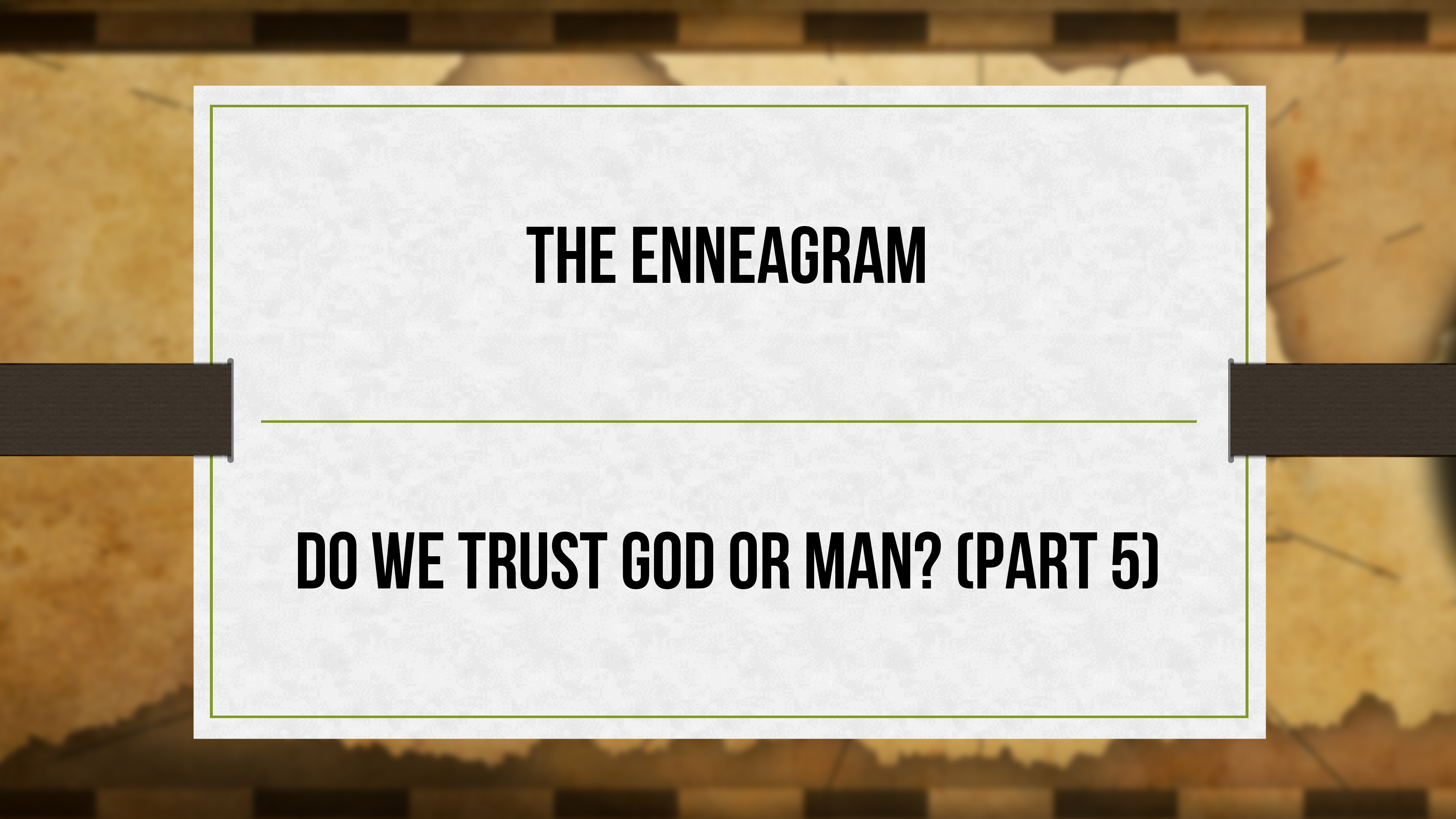 Do We Trust God or Man? - Critical Issues Commentary