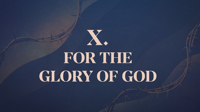 For the Glory of God Alone - Chapter 10:  Christ Crucified