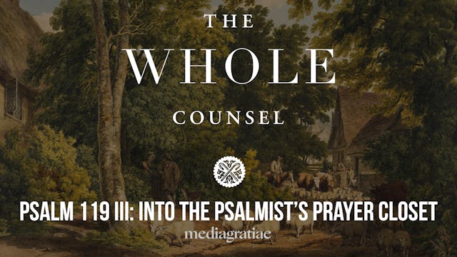 Psalm 119 III: Into the Psalmist’s Pr...