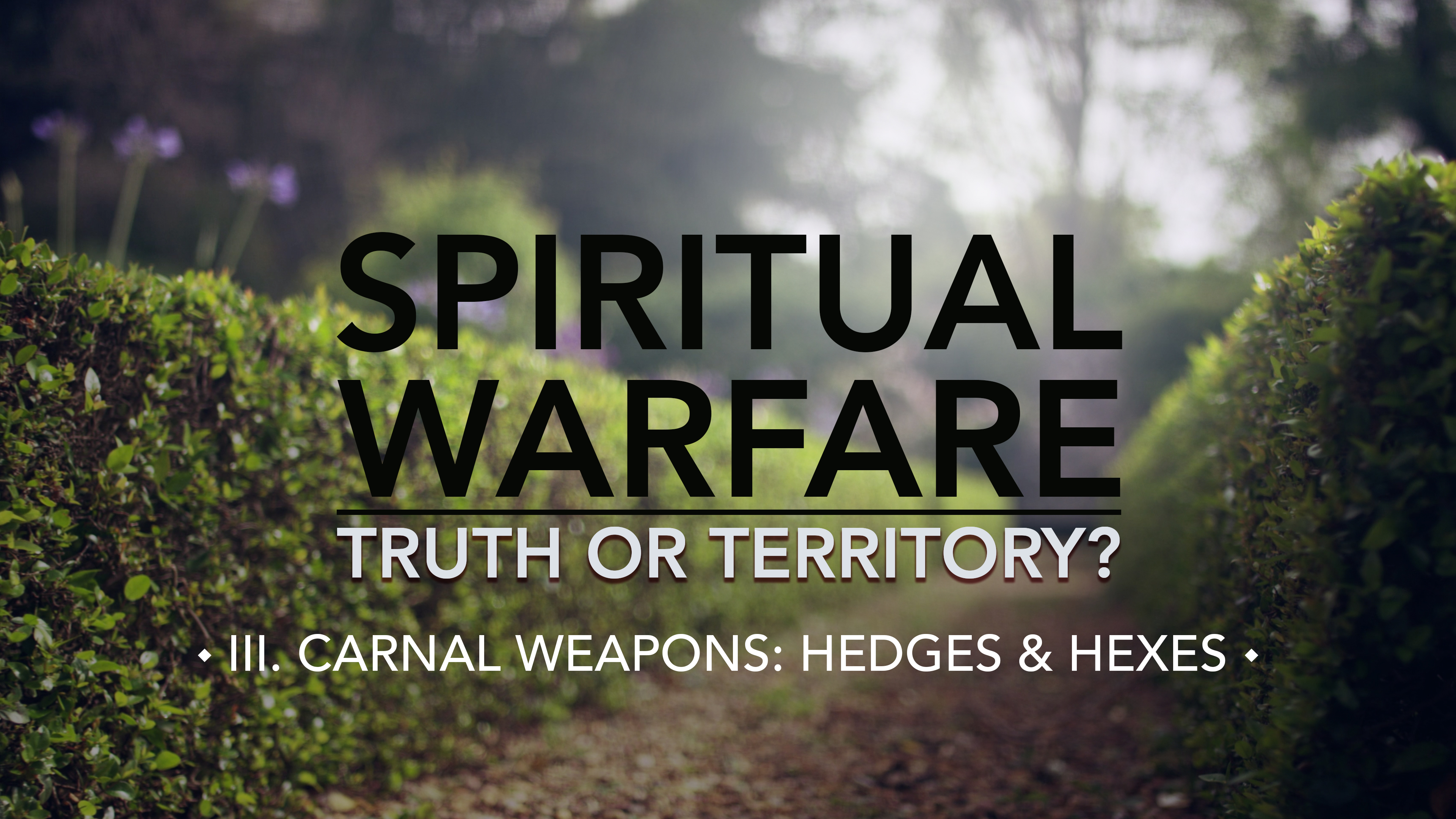 Hedges & Hexes - E.3 - Spiritual Warfare: Truth or Territory? - Jim Osman