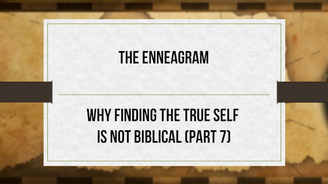 Why Finding the True Self is Not Bibl...