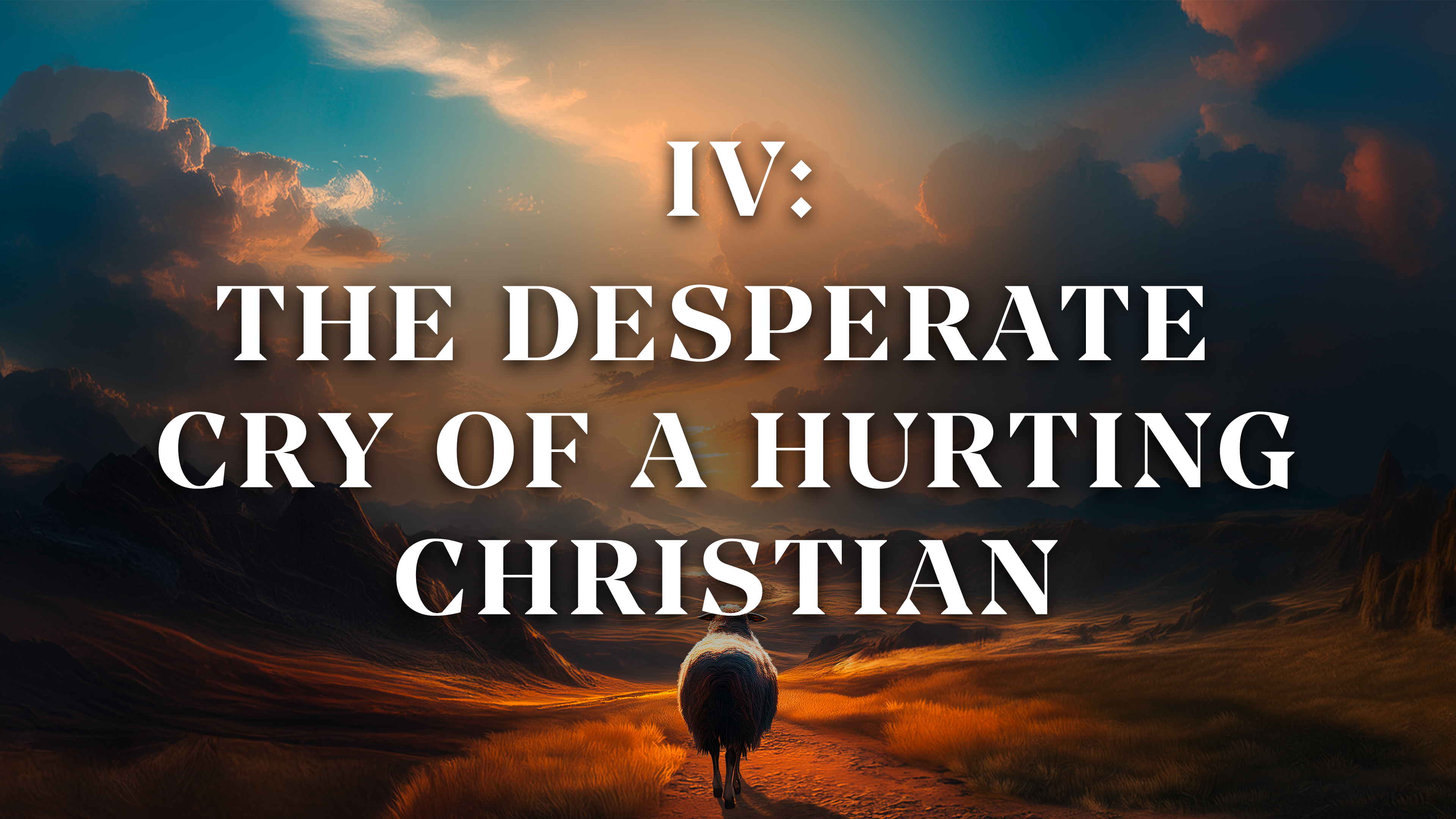 The Desperate Cry of a Hurting Christian - E.4 - Cancer Is Not Your Shepherd