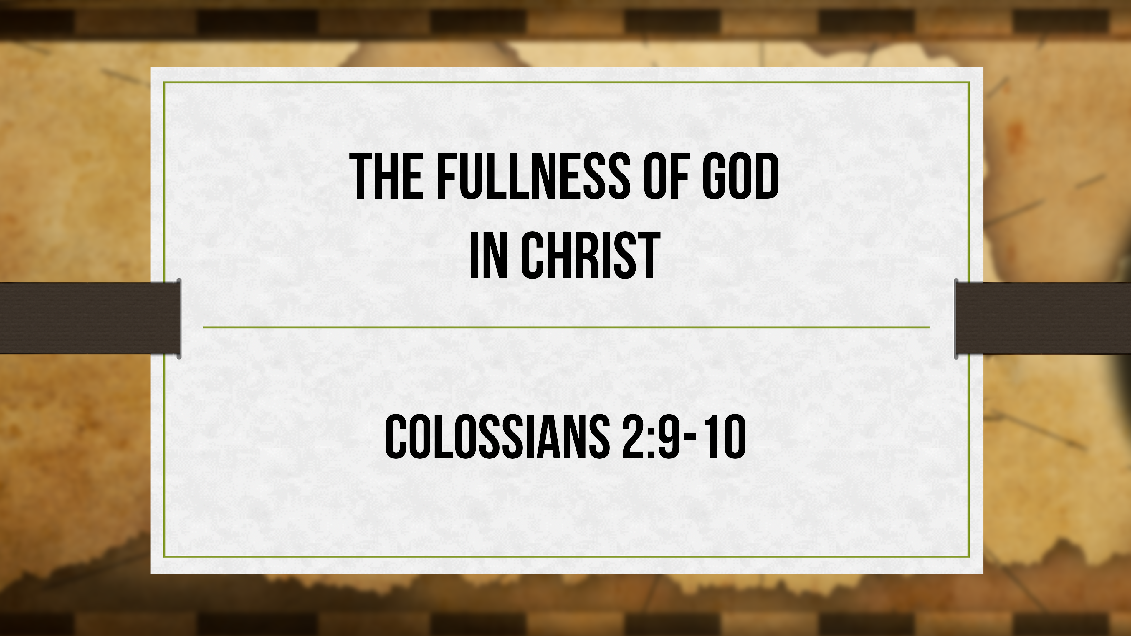 The Fullness of God in Christ - Critical Issues Commentary