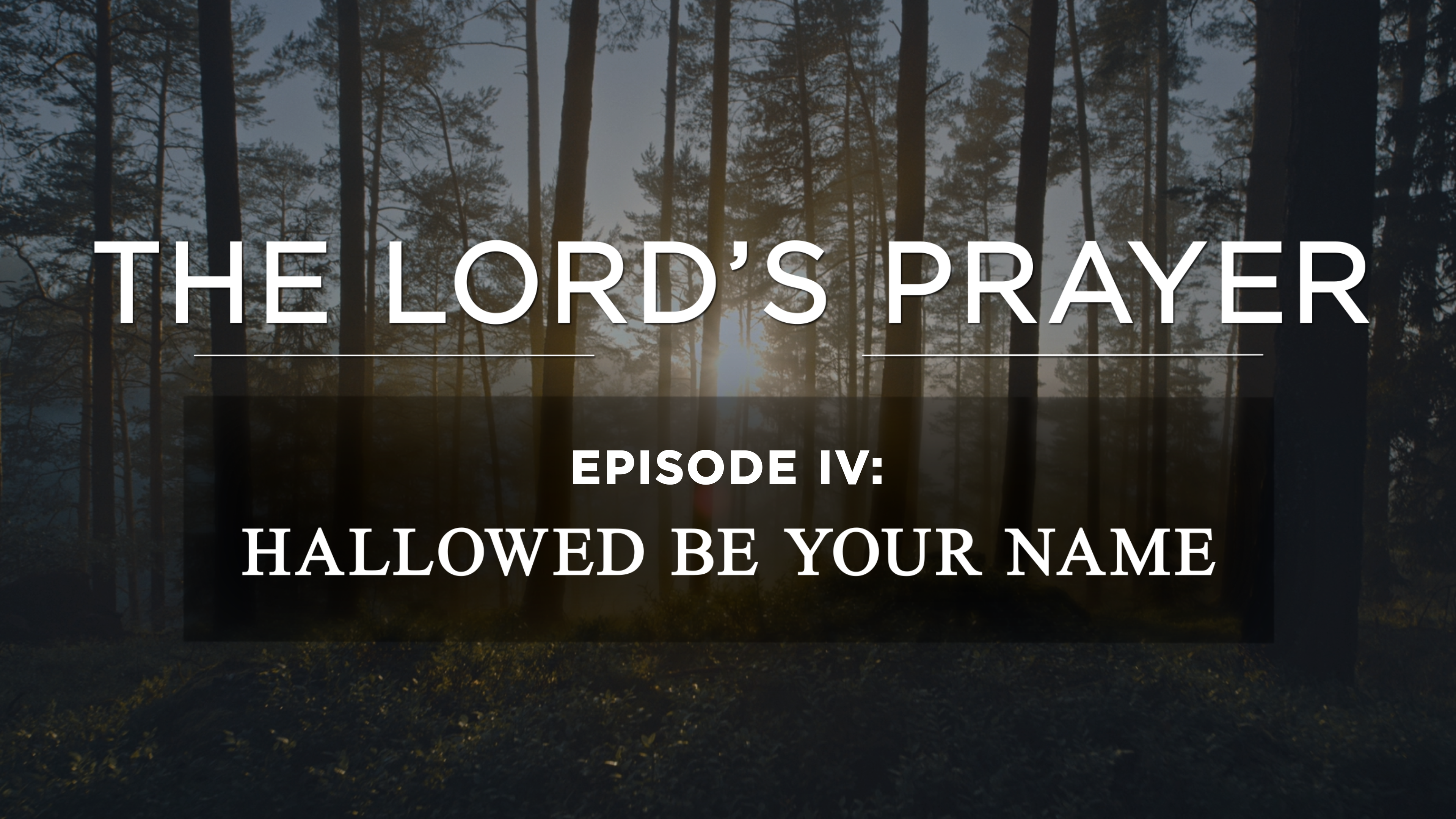 Hallowed Be Your Name - E.4 - AG Sermon Series - Sean DeMars 