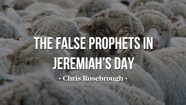 The False Prophets of Jeremiah's Day ...