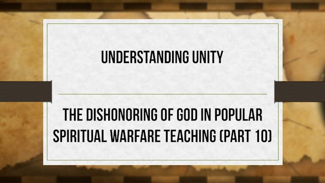 Understanding Unity - P10 - Dishonori...