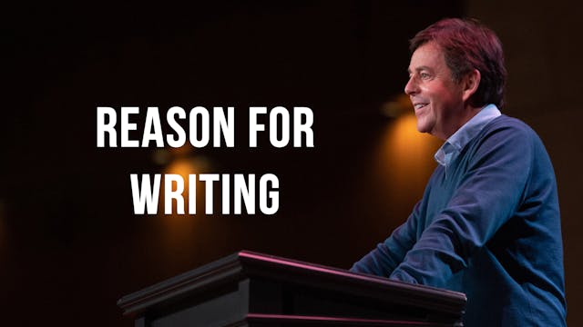 Reason For Writing - Alistair Begg