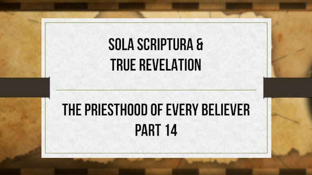 Sola Scriptura and True Revelation - ...