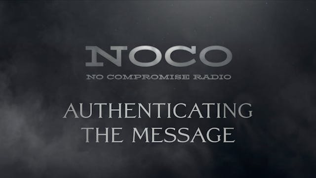 Authenticating the Message - E.49 - N...