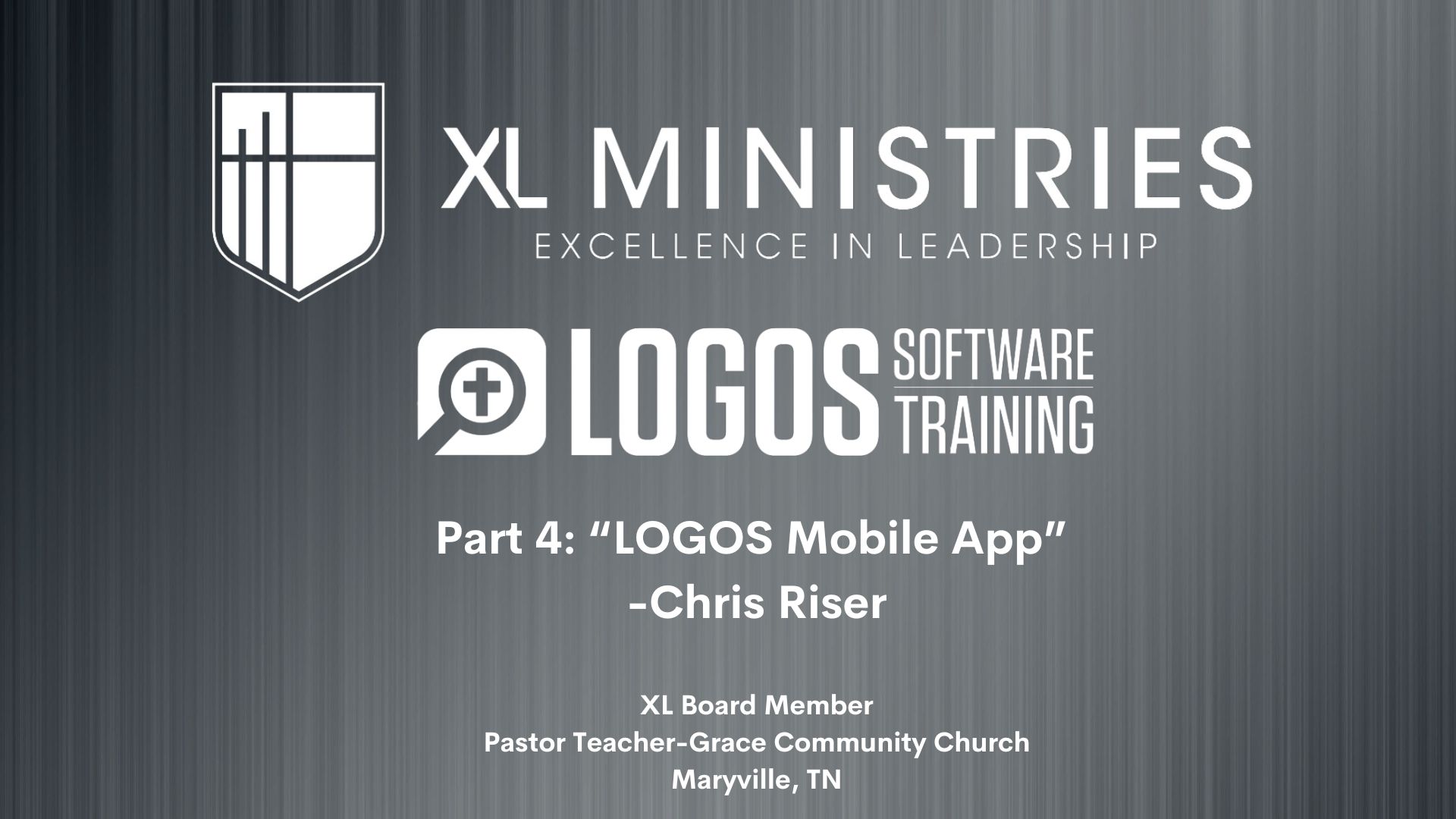 LOGOS Mobile App - LOGOS Software Training (P.4) - XL Ministries