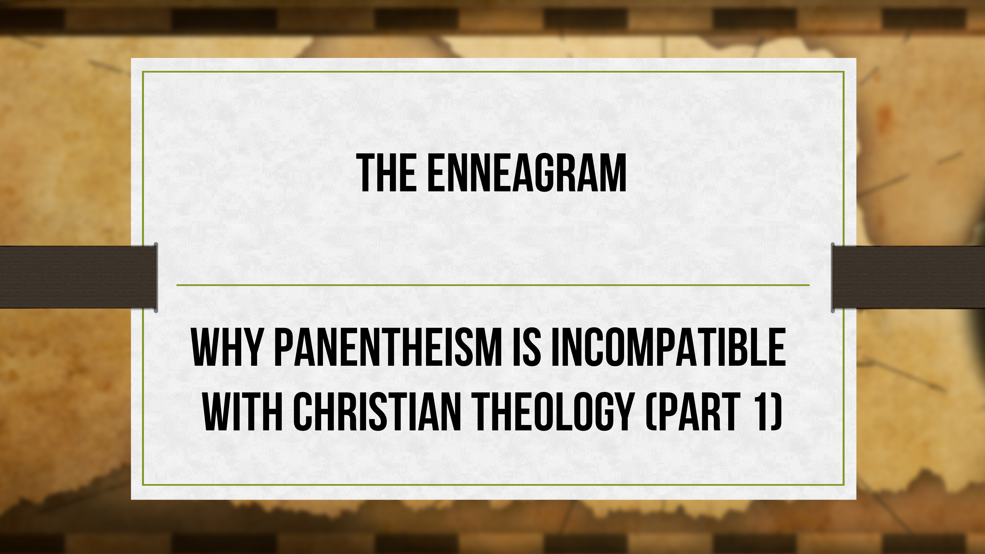 Why Panentheism is Incompatible With Christian Theology - Critical Issues 