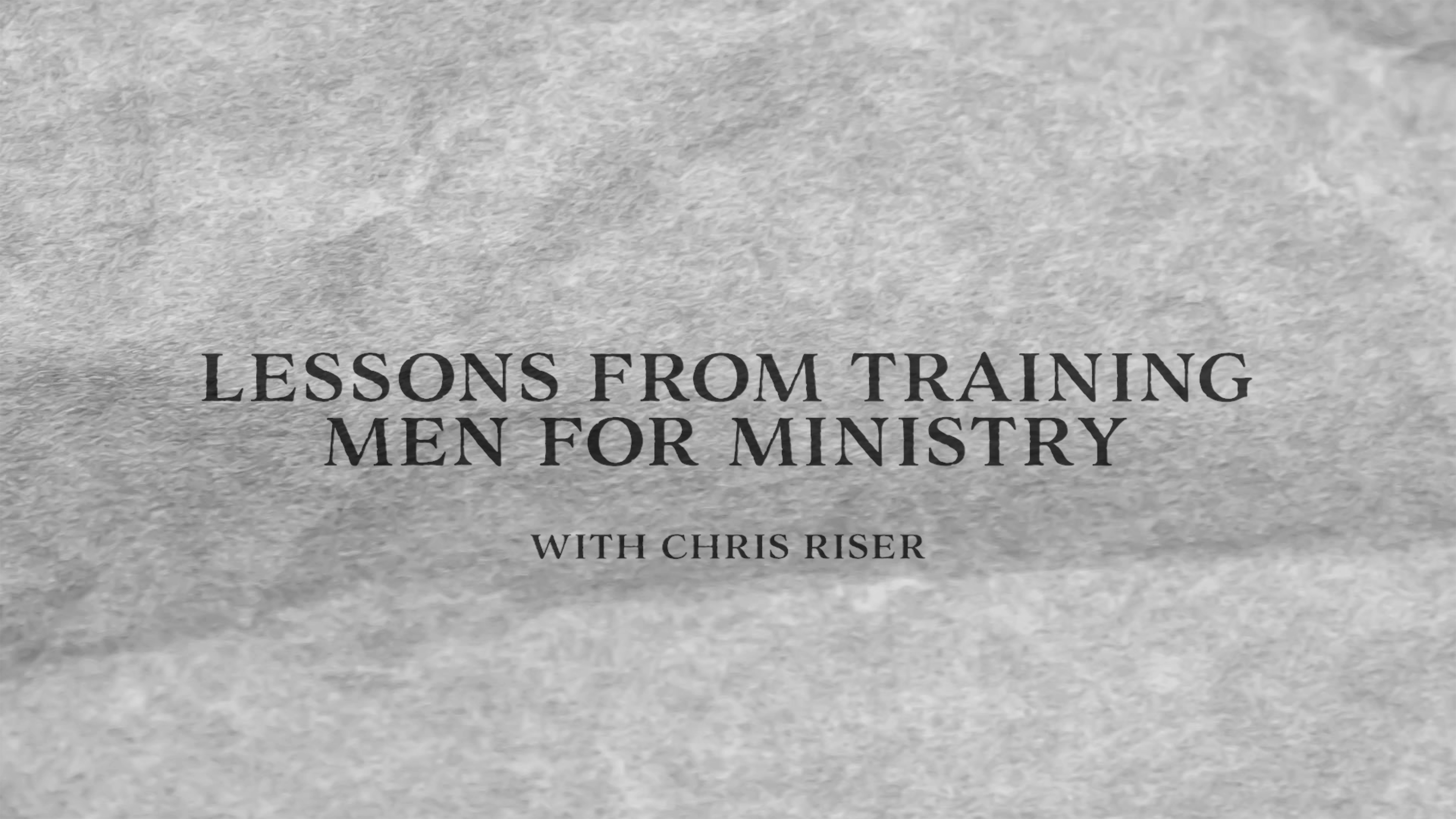 Lessons From Training Men for Ministry - XL Ministries