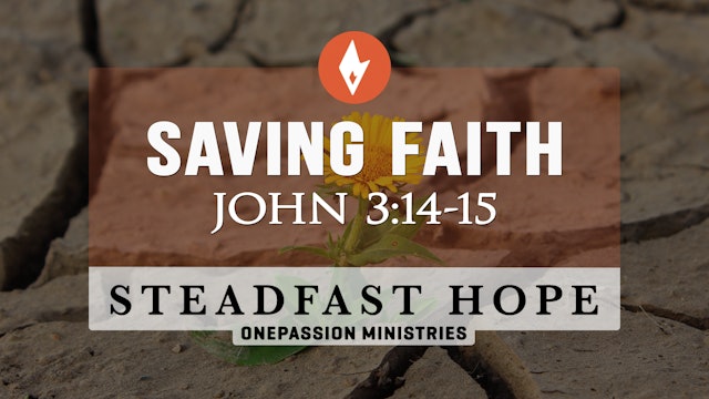Saving Faith - Steadfast Hope - Dr. Steven J. Lawson - 2/16/24