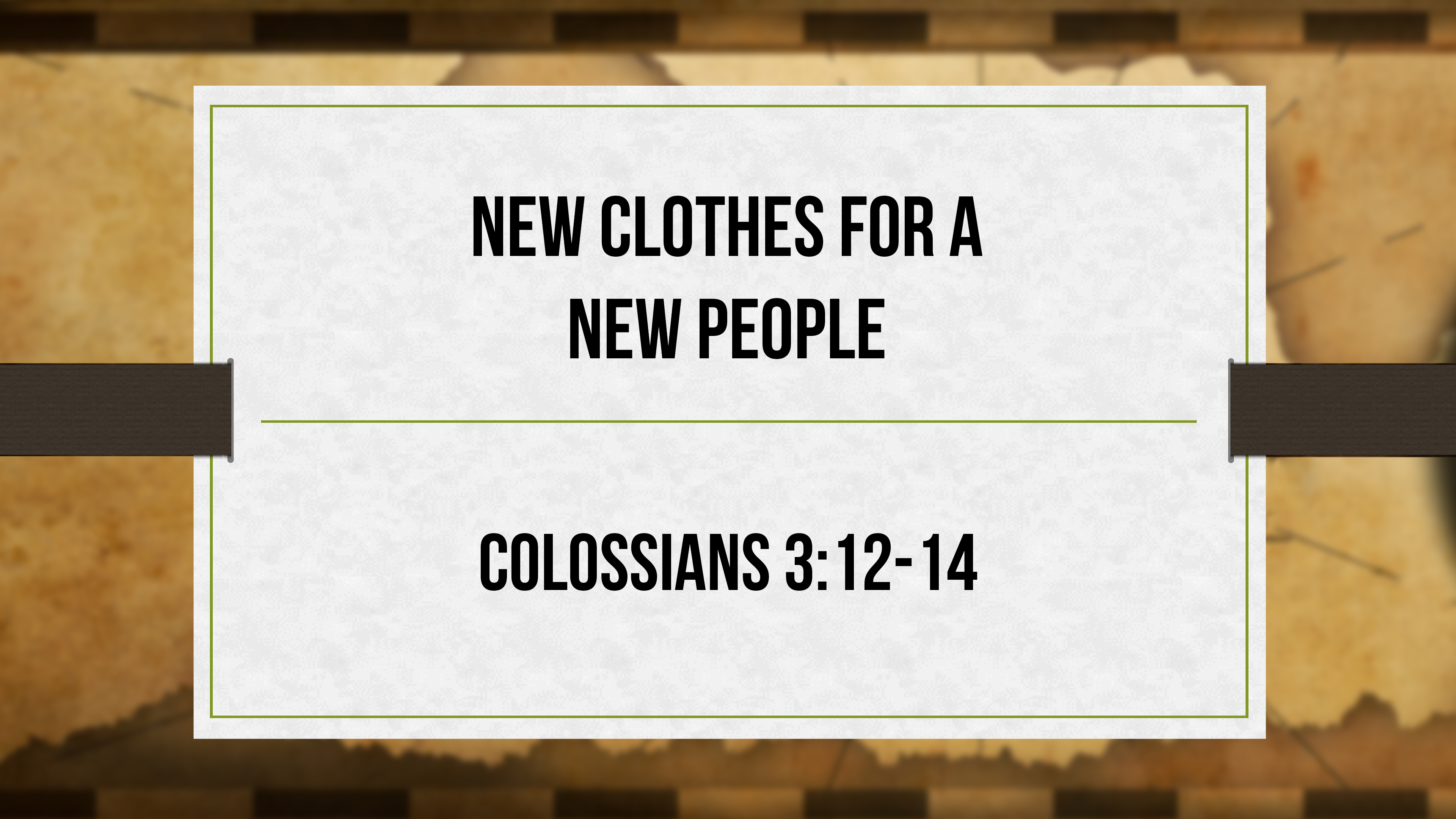 New Clothes For a New People - Critical Issues Commentary