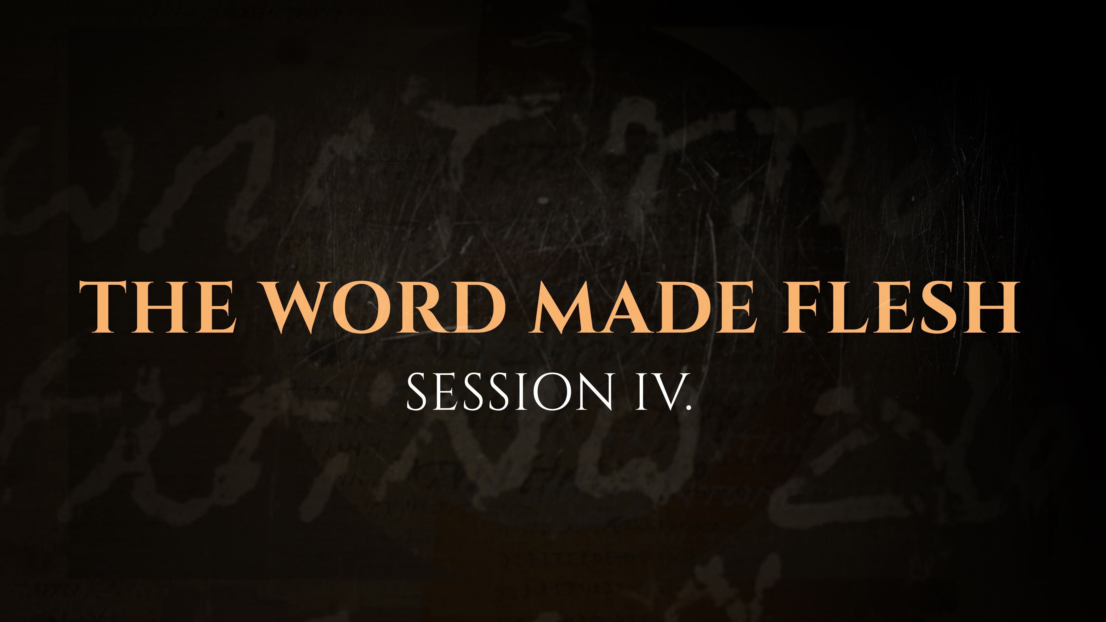 The Word Made Flesh - Session 4 - The God Who Speaks: Sunday School Kit