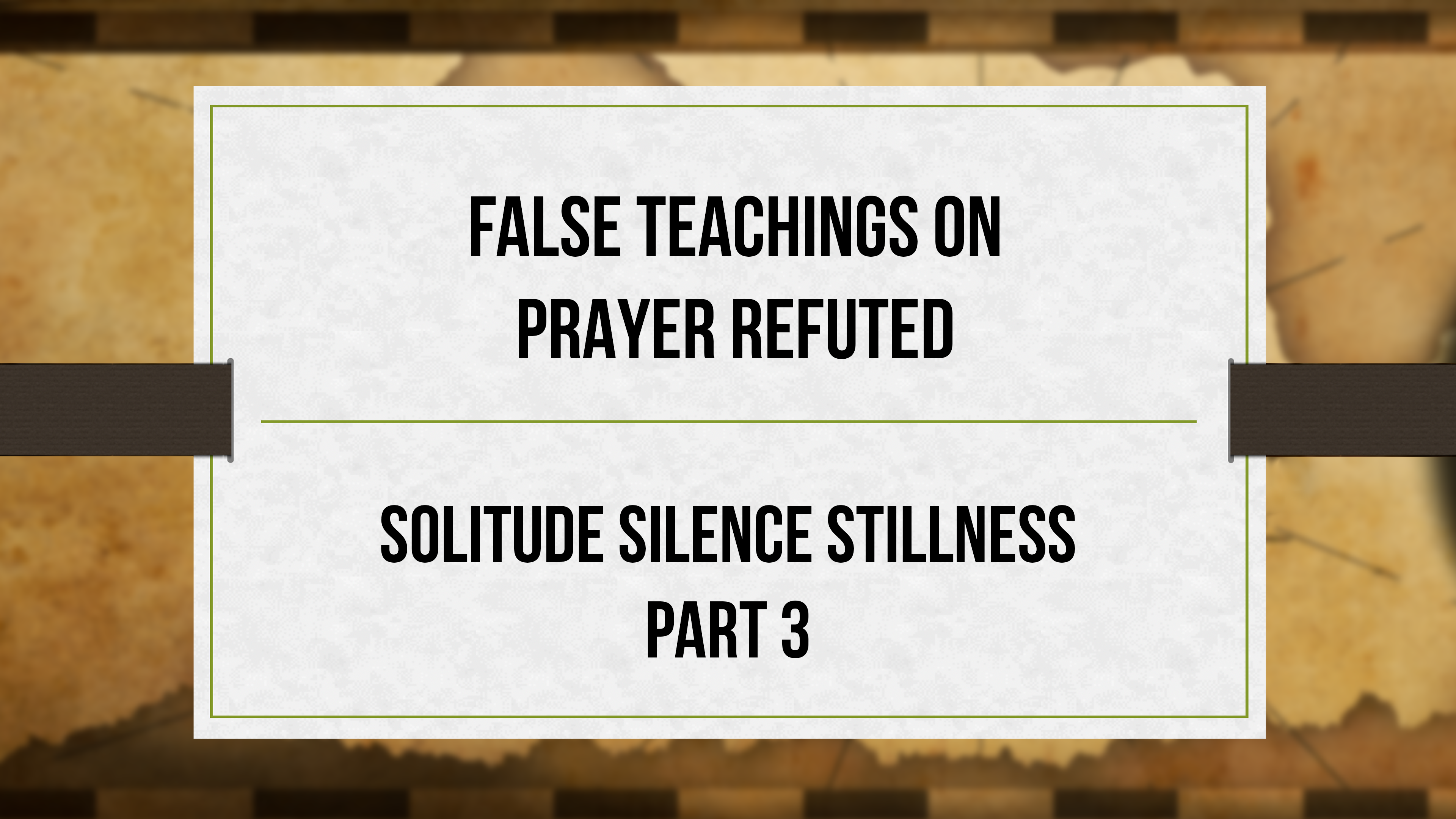 False Teachings on Prayer Refuted - Critical Issues Commentary