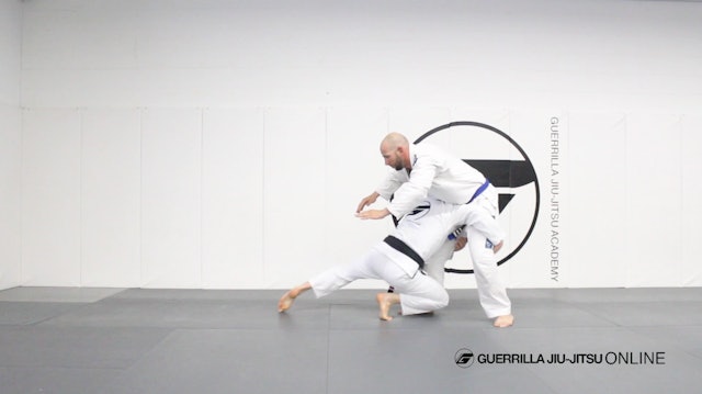 Double Leg Takedown to Half Guard Pull When Opponent Sprawls.