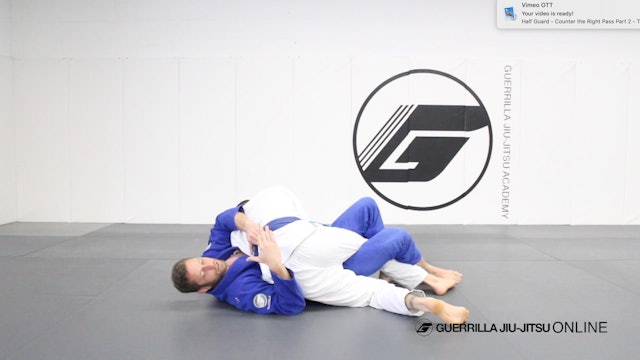 Half Guard - Counter the Right Pass Tip - Don't Get Flattened