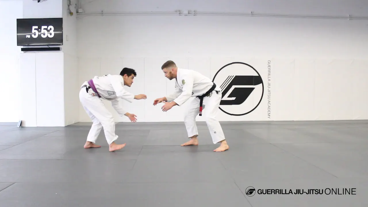 Pass the De la Riva Guard to Knee Cut - Guerrilla Jiu-Jitsu Online