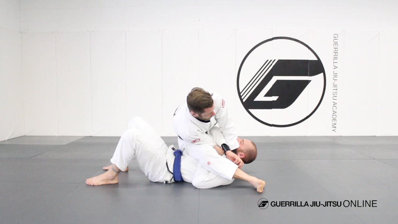 Cross Choke When Opponent Blocks SMount Part 1 Guerrilla JiuJitsu