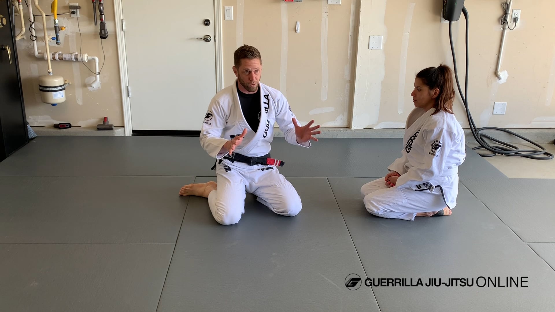 Tips for Training with your Spouse - Get Rid of Duck Feet When Working in Guard.