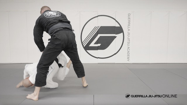 Escaping Knee on Belly - Leg trap to the Back