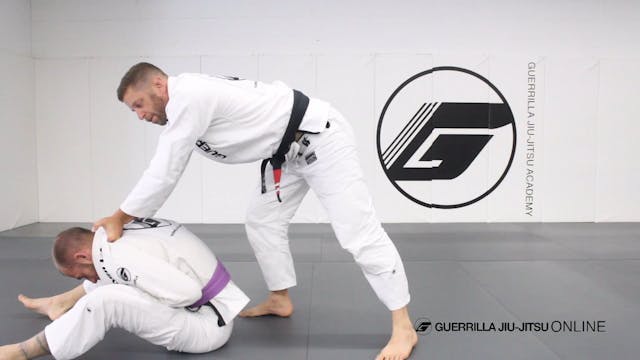 Knee on Belly Cross Choke to the Back 