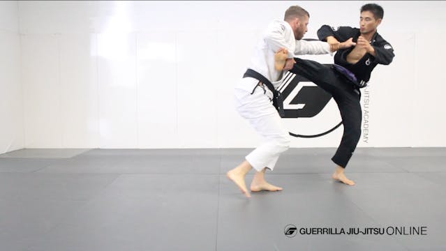 Comp Pull to Ankle Pick Takedown.