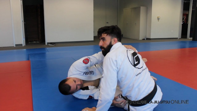 Half Guard - Long Step Pass the Knee Shield