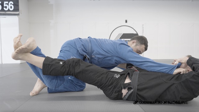 Lasso Guard - Kill knee in center frame to triangle choke.