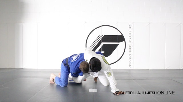 Side Control Escape - Single Leg to Dog Fight Roll Under Sweep
