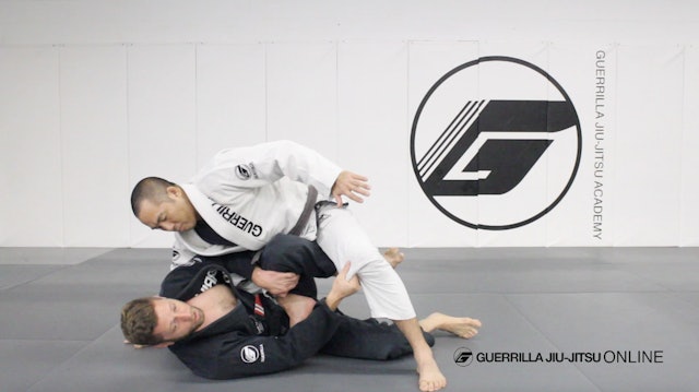 Escaping Knee on Belly Part 1 - Reverse Hip Escape Reversal to Leg Drag