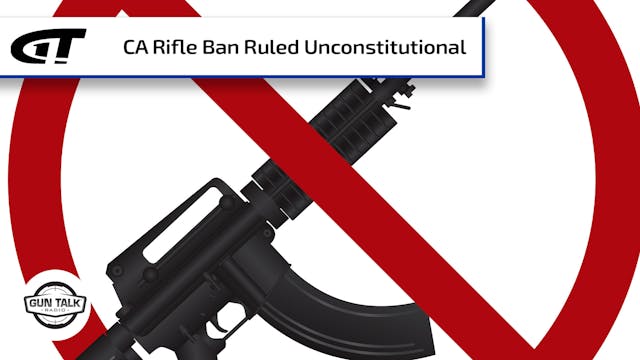 California "Assault Weapons" Ban Rule...