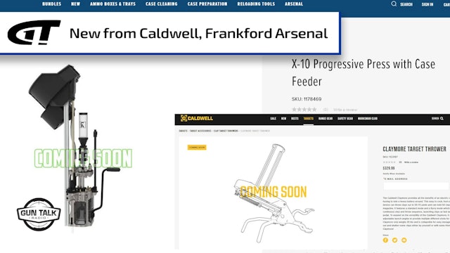 Caldwell Claymore Thrower, Frankford Arsenal FX-10 Press