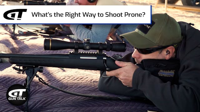 What's the Right Way to Shoot Prone?