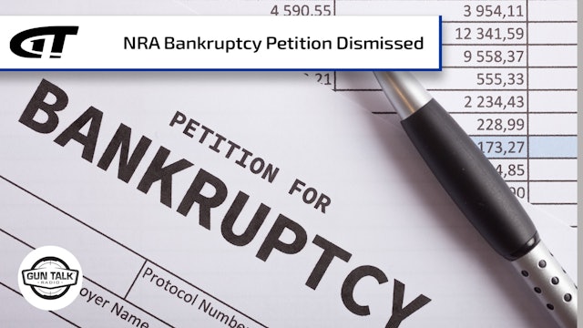 NRA Bankruptcy Petition Dismissed