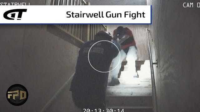 Gun Battle in a Stairwell