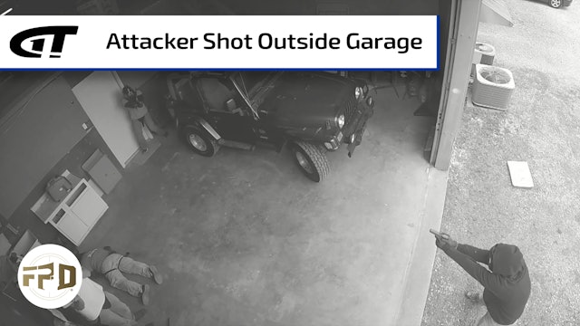 Attacker Shot Outside Garage