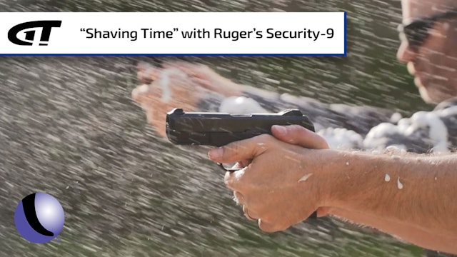 Shooting Shaving Cream with Ruger's Security-9
